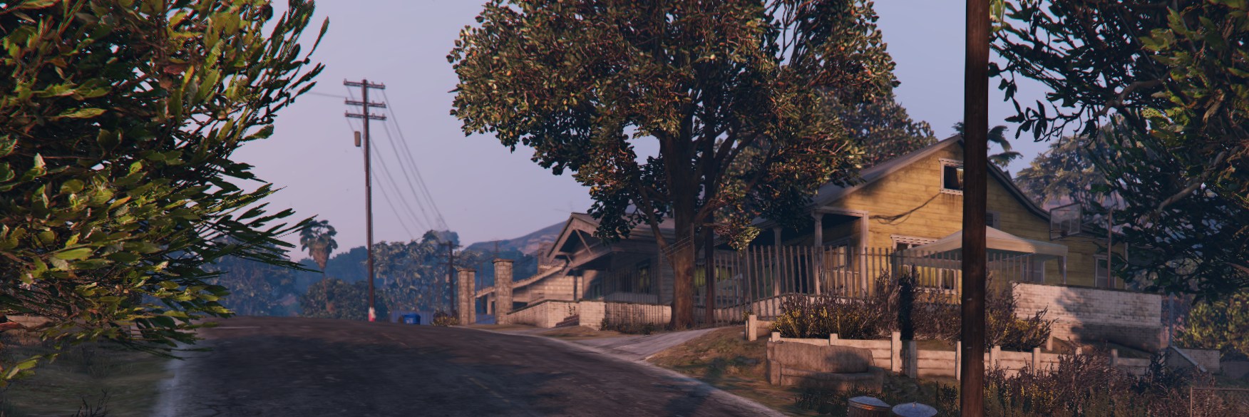 Straße in Cypress Hill